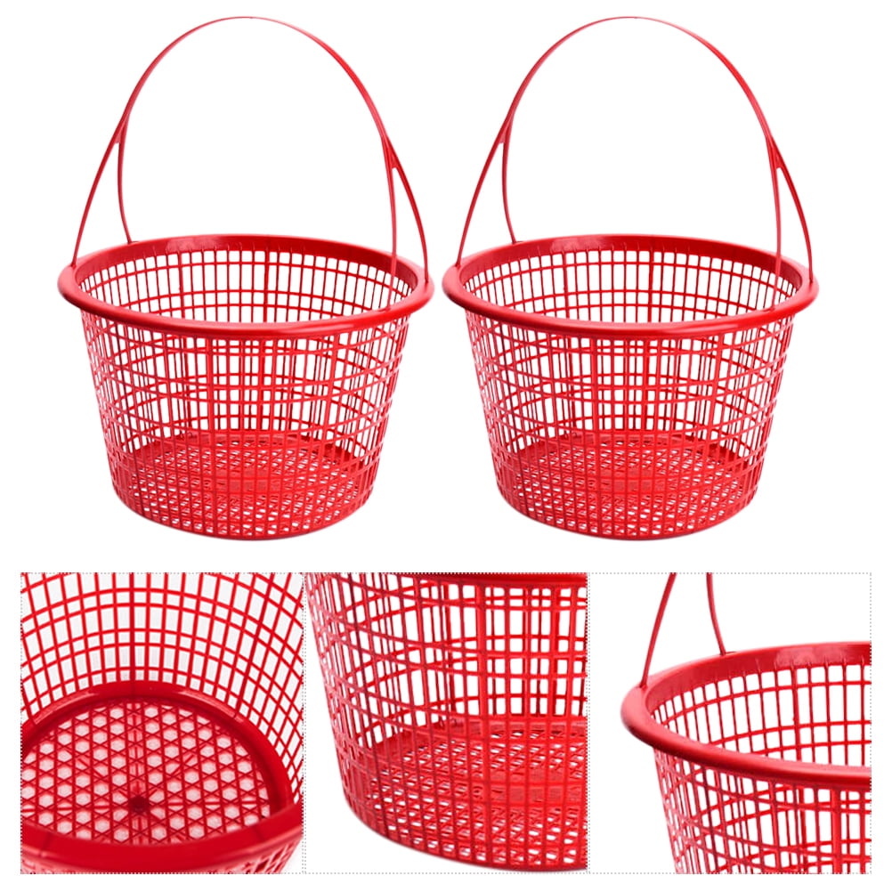 WEUVEB 10pcs Multi-Functional Plastic Produce Basket Fruit Picking and Storage Holder for Use