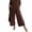Coffee, variant on Uaswgudfs Women's Polka Dot Elastic Waist Wide Leg Pants, Casual Loose Trousers with Pockets for Daily Office Vacation Wear