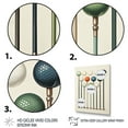 thumbnail image 3 of Designart "Minimalist Golf Tees XI" Sports Floater Framed Canvas Wall Art, 3 of 7