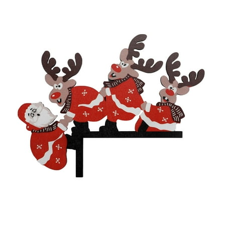 

Santa Clau Christmas Door Corner Decoration DIY Stitching Creatives Home Decor Homes Decor Funny On My Door Corner Movie On My Door Corner Is So Fun Holiday Centerpiece Live Chandelier Wire with Head
