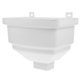 thumbnail image 1 of Embudo cuadrado de PVC para desagüe de lluvia de fácil instalación para aleros de villas, desviador de bajante decorativo, drenaje para sistemas de recolección de agua de lluvia, 1 of 7