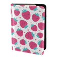 thumbnail image 2 of Pofeuu Hand Drawn Strawberry Print Travel Document Organizer Passport Holder Men Women for Family (6.5 in x 4.5 in),Wallet Holder Credit Card Clutch Bag Case, 2 of 5