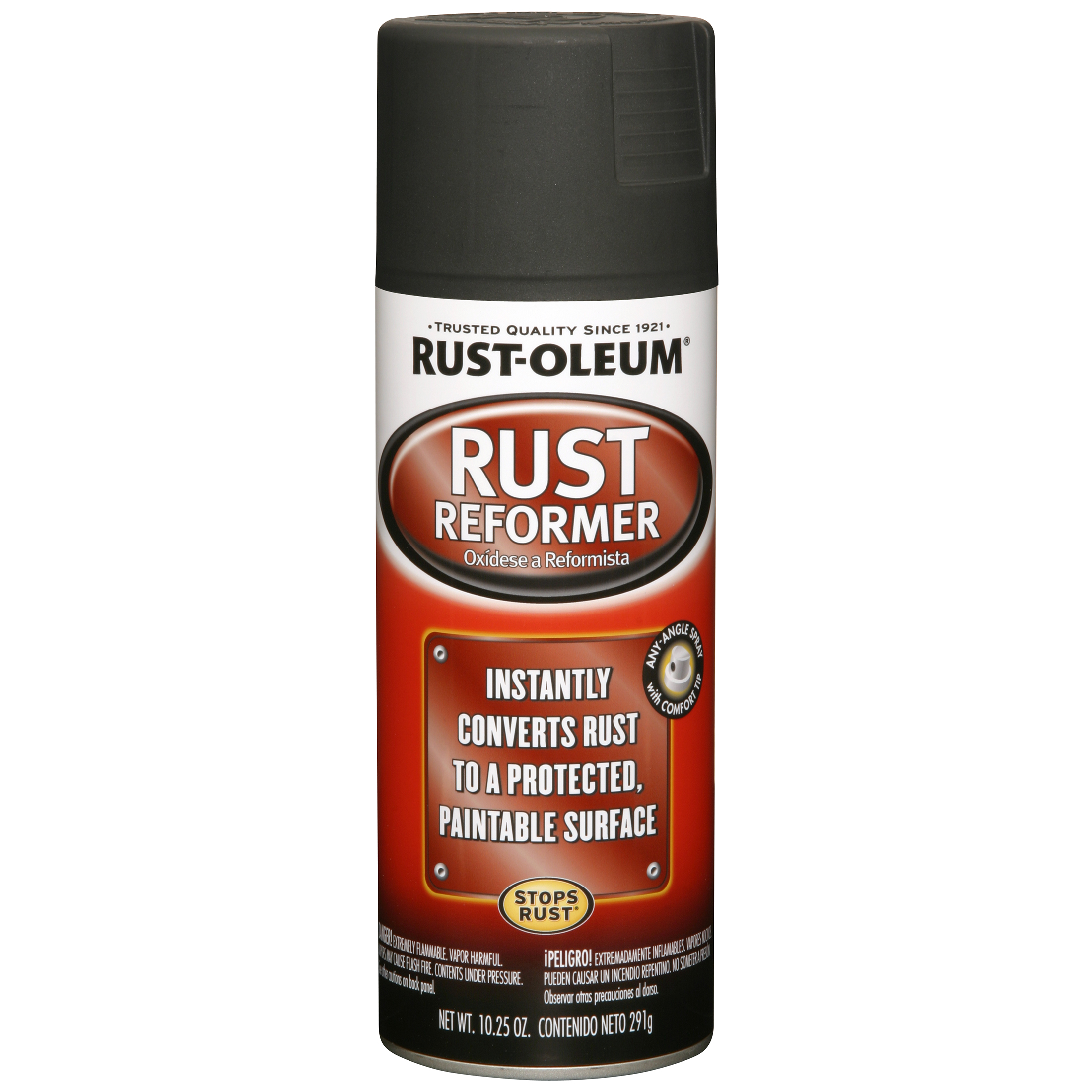 Black, Rust-Oleum Automotive Rust Reformer Flat Spray Paint-248658, 10.25 oz - image 2 of 9