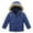 Z1 Navy, variant on GYUJNB Heavyweight Insulated Winter Jacket for Girls with Detachable Hood Warm Windproof Outerwear Coats for Cold Weather,Size:7-8 Years