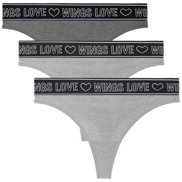 Wingslove Culottes Tangas Confortables pour Femmes, Lot de 3 G-Strings