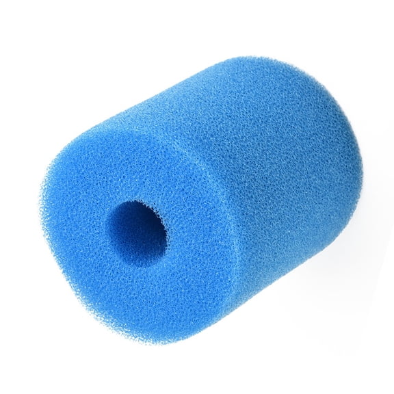 CHENGSI for Type H Reusable Swimming Pool Filter Foam Sponge Cartridge Washable Long-Lasting Water Cleaner for Above Ground Pools 10.2x9cm Blue