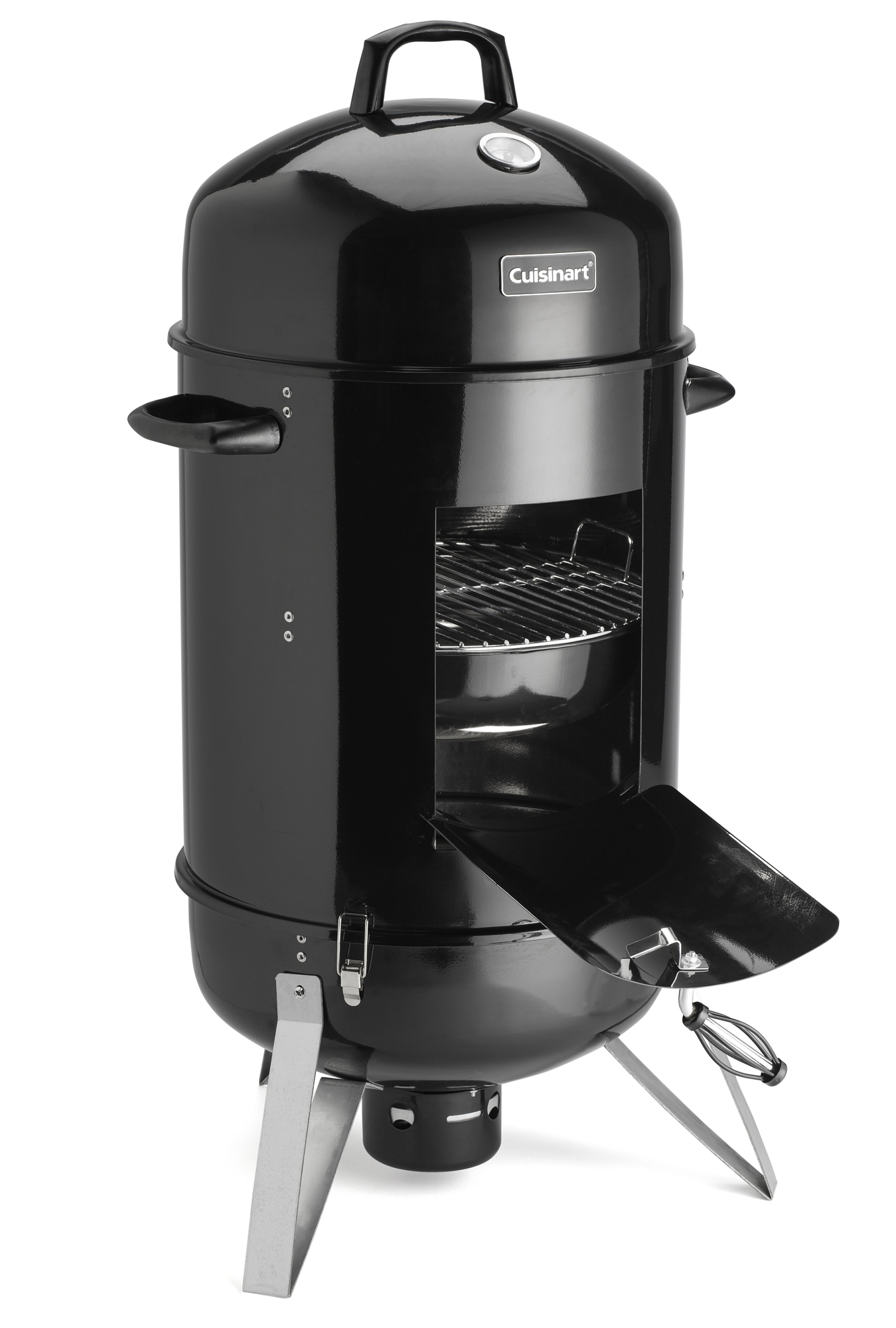 Cuisinart COS-118 Vertical 18 Inch Charcoal Smoker Grill with Dual Vents, Black - image 3 of 7