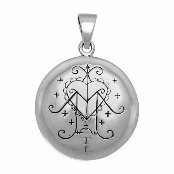 Voodoo Love Beauty Lwa Ezili Freda 925 Sterling Silver Pendant Fine Jewelry