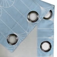 thumbnail image 4 of Ambesonne Art Deco Grommet Curtain, Pale Blue Simple Vintage, 50"x120", Pale Sky Blue and White, 4 of 5