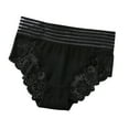 thumbnail image 2 of Gmluru Women'S Underwear Solid Color Lace High Waisted Seamless Cinched Wide Waistband Black Breathable Comfortable Panties XL, 2 of 3