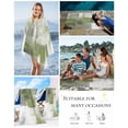 thumbnail image 5 of Sage Green Ombre Beach Towels Oversized Super Absorbent, Vintage Shabby Abstract Plaid Art Lightweight Bath Towel Quick Dry Sets For Bathroom/Pool/Rv Camping/Beach Play/Gym Room/Picnic 30"x60", 5 of 8