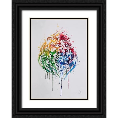 Allante, Marc 24x32 Black Ornate Wood Framed with Double Matting Museum Art Print Titled - A Portrait Of Hong Kong