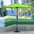 thumbnail image 3 of WestinTrends Paolo 9 Ft Patio Umbrella with Base Included, Market Table Umbrella with with 30 Pound Solid Decorative Round Concrete Base, Lime Green, 3 of 8