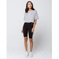 thumbnail image 4 of adidas Originals womens Biker Shorts Black/White X-Small, 4 of 4