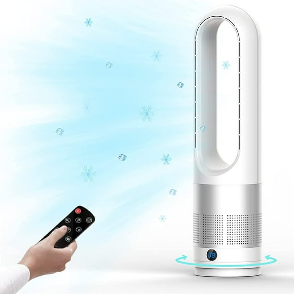 Ventilador de refrigeración KIAMI Bladeless de 60 cm con mando a distancia de 8 velocidades