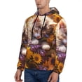 thumbnail image 3 of Fotbe Men's Hoodie with Cute Cat Sunflower Pattern - Kangaroo Pocket Pullover Hooded Sweatshirt, Perfect for Daily Wear, Travel, and Home-4X-Large, 3 of 7