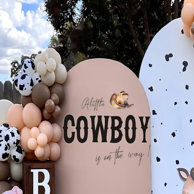Pegatina para bebé Pequeño Vaquero – Fondo y Planificador de Eventos para Baños de Bebé con temática de vaquero o rodeo