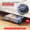 thumbnail image 4 of Organizador de zapatos Yecaye Under Bed Storage, paquete de 2 unidades con ruedas, 4 of 8