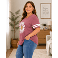 thumbnail image 6 of KimSoong Plus Size Sunflower Shirts for Women Cute Dandelion Graphics T-shirt Summer Women Short Sleeve Inspirational Tee Tops, 6 of 6