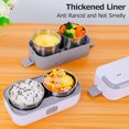 thumbnail image 4 of Yeacher Electric Lunch Box Pluggable Heating Single / Double Layer Insulation Office Workers Portable Hot Vegetable Cooking Bento Lunch Box, 4 of 7