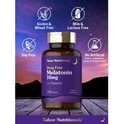 Melatonin 10mg | 150 Tablets | with L theanine | For Men and Women | by Tahoe Nutritionals
