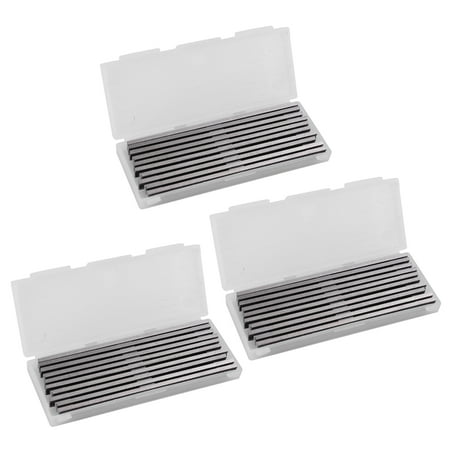 

30Pcs Reversible High Speed Steel Planer Blades 82mm x 5.5mm for Cutting Soft Hard Ply-Wood Board