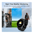 thumbnail image 3 of Smartwatch Reloj Inteligente  Wünd Zl02 Deportivo Impermeable Ip67 Caja Negra Malla Negra De Silicona Bisel Negro, 3 of 4