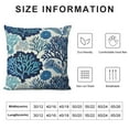 thumbnail image 5 of COMIO Beach Coastal Coral Branch Ocean Themed Throw Pillow Covers Summer Nautical Decorative Pillow Cases Cushion Covers for Sofa Couch Car Bedroom Home Decor, 5 of 5