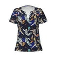 thumbnail image 3 of Naloa Astronauts in sport Print T-Shirts Short Sleeve V Neck Tees for Women Fashion Tops Trendy Lightweight Soft Casual Summer Outfits Clothes, 3 of 5