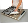 thumbnail image 4 of COOPHYA 2Pcs Spill Prevention Stove Liner For Gas Burners Silver, 4 of 4
