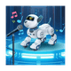 thumbnail image 3 of Juguete para Perro Robot con Control Remoto: RobóTico Programable, Juguete Interactivo Inteligente para Bailar, Cantar y Acrobacias, Blanco y Rosa, 3 of 7