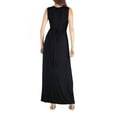 thumbnail image 2 of 24/7 Comfort Apparel Women's V Neck Sleeveless Maxi Dress with Belt, 2 of 4