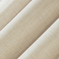 thumbnail image 3 of No. 918 Anders 2-pack Faux Linen 3-in-1 Versatile Hanging Semi-Sheer Back Tab/Rod Pocket Curtain Panel Pair with Ring Clips, Natural, 37"W x 84"L (2 Panels), 3 of 8