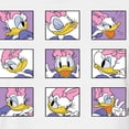 thumbnail image 3 of Mickey & Friends - Daisy Emotions Grid - Juniors Cropped Cotton Blend T-Shirt, 3 of 5