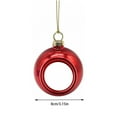 thumbnail image 7 of 6 Pc Christmas Ball Bauble Ornament Glittering Christmas Indoor Outdoor Hanging Decoration Holiday Party Wedding Halloween Thanksgiving Valentine's Day Decor, 7 of 7