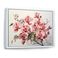 thumbnail image 2 of Designart "Orchids In Minimalistic Dream II" Orchids Floater Framed Wall Art Prints, 2 of 5
