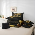 thumbnail image 6 of Castle Fairy Flying Butterflies 7-Piece Twin Bedding Sets for Women Men Teens,Golden Glitter Bedding Comforter Set,Sparkling Sequin Breathable Sheet Sets,Super Cozy Room Decor, 6 of 8