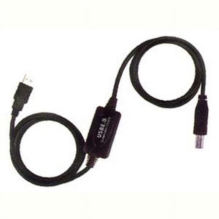UPC: 0844660061496 | Monoprice 32-ft USB-2.0 Active Extension/Repeater Cable (M/F) 28/24 AWG Black (106149)