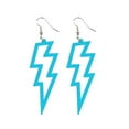 thumbnail image 4 of NEON Flash Earrings Funky Kitsch 80s90s Punk Rock Bolt Retro Cel❀ L3Q7, 4 of 8