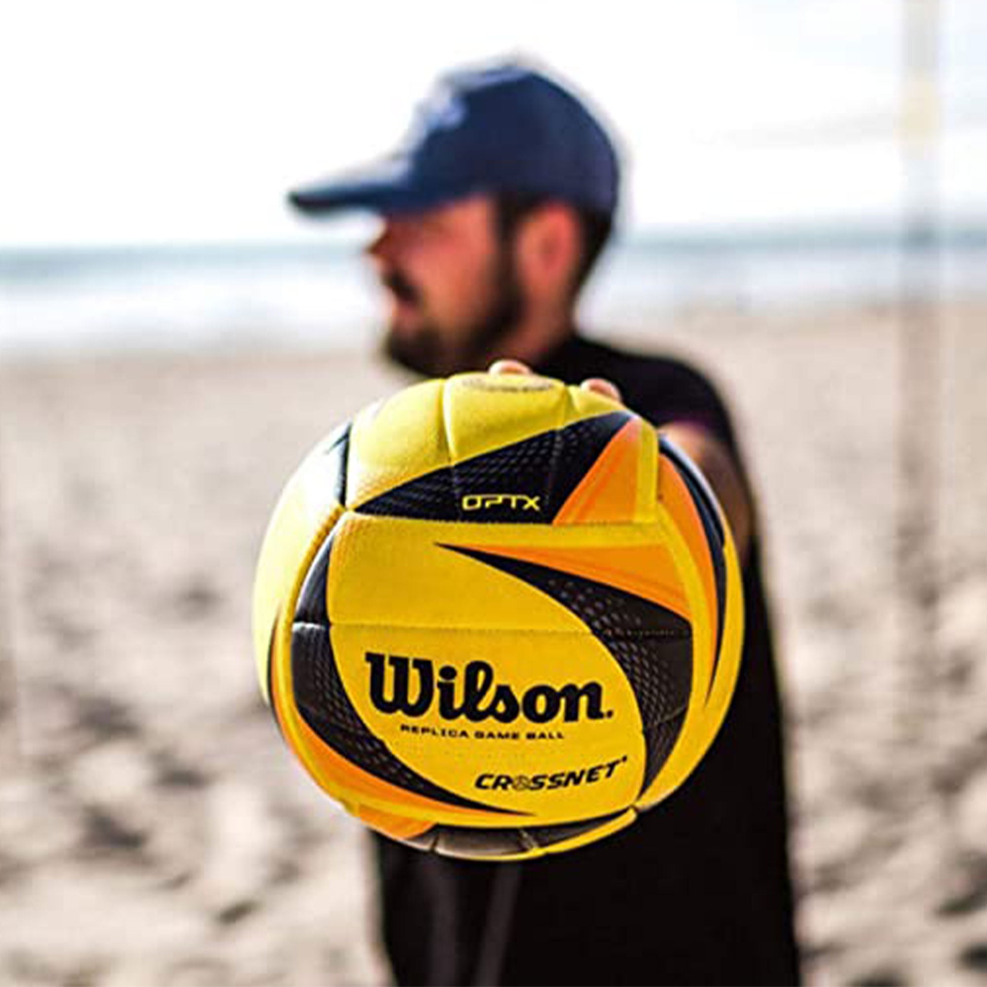 Kit Volleyball Mixte RomiSport Zest Stal - Filet Et Poteaux Réglables Pour Beach Volley Jaune L