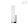 thumbnail image 3 of Dainolite Contemporary - VLD-172-10-PC - 12W Polished Chrome Vanity Fixture Light w/ White Glass - White, 3 of 3