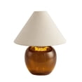 thumbnail image 4 of Better Homes & Gardens 8.5 in Amber Glass Rechargeable LED Portable Table Lamp with Dimmable Touch Sensor, 4 of 8
