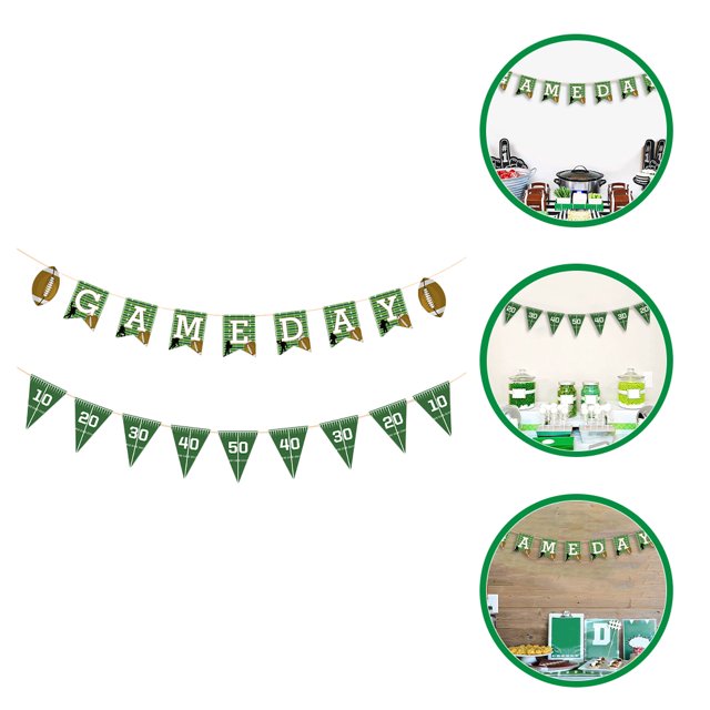 BESTYASH 2Ud Decoraciones Para Fiesta Con De Fútbol Americano Multicolor Para Ambiente Deportivo Y Cumpleaños