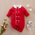 thumbnail image 2 of Vedolay Little Baby Girl Clothes Baby Girls Long Sleeve Bodysuit Cartoon Boys Jumpsuits Red,66, 2 of 5