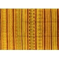 thumbnail image 1 of Ahgly Company Indoor Rectangle Solid Yellow Modern Area Rugs, 2' x 3', 1 of 4