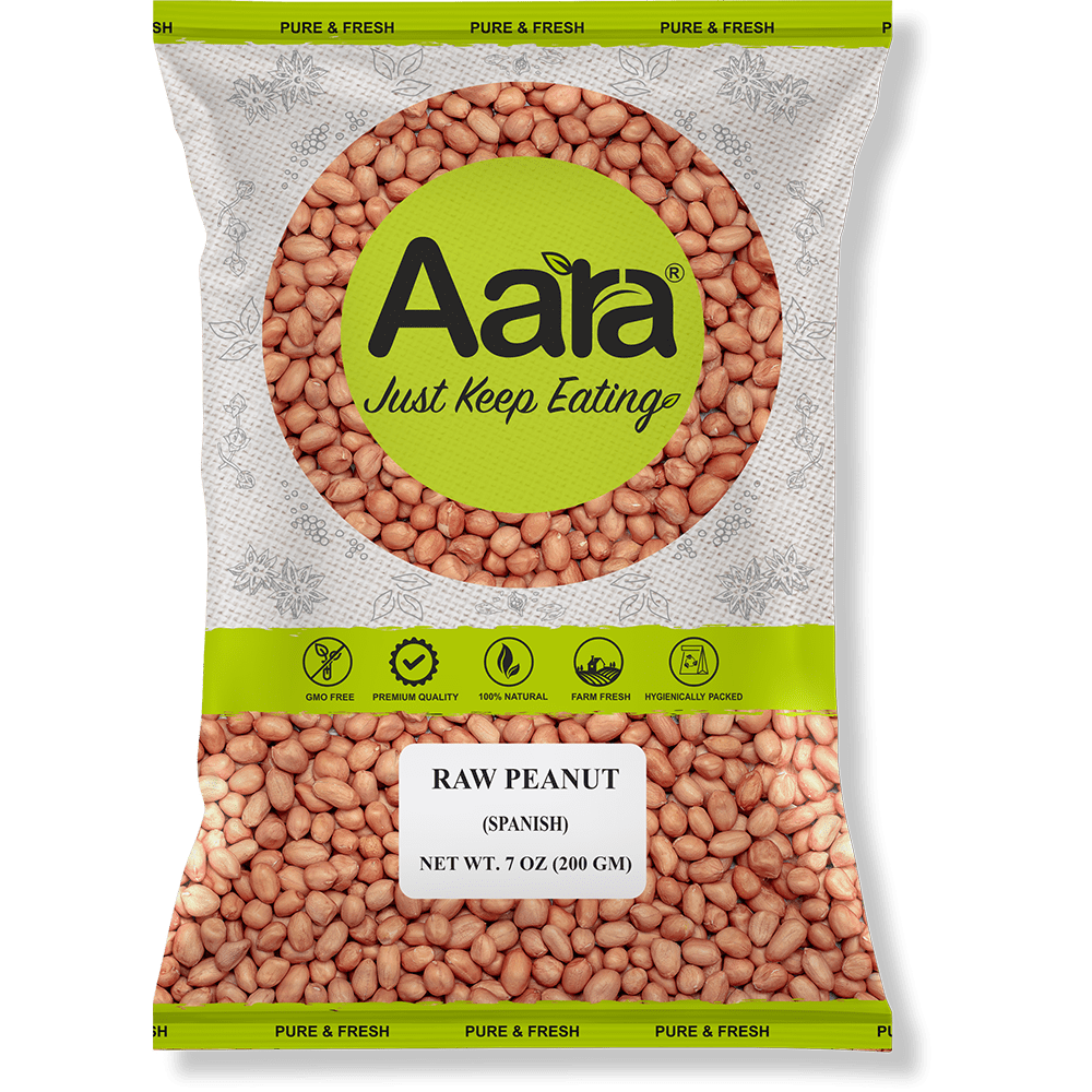 Aara Raw Peanuts 14 Oz