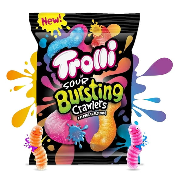 Trolli Sour Bursting Crawlers, 4.25 Ounce, (Pack of 2)