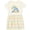 Natural with Stripes, variant on Inktastic Just Down Right Awesome Down Syndrome Awareness Ribbon Girls Toddler Dress
