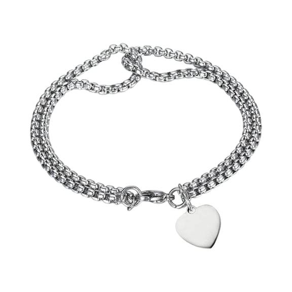 Chain Bracelet for Women Men, Stainless Steel Bracelets, Minimalist Chain Jewelry, Fashion Accessories, Gift for Mom, Wife, Valentine's Day