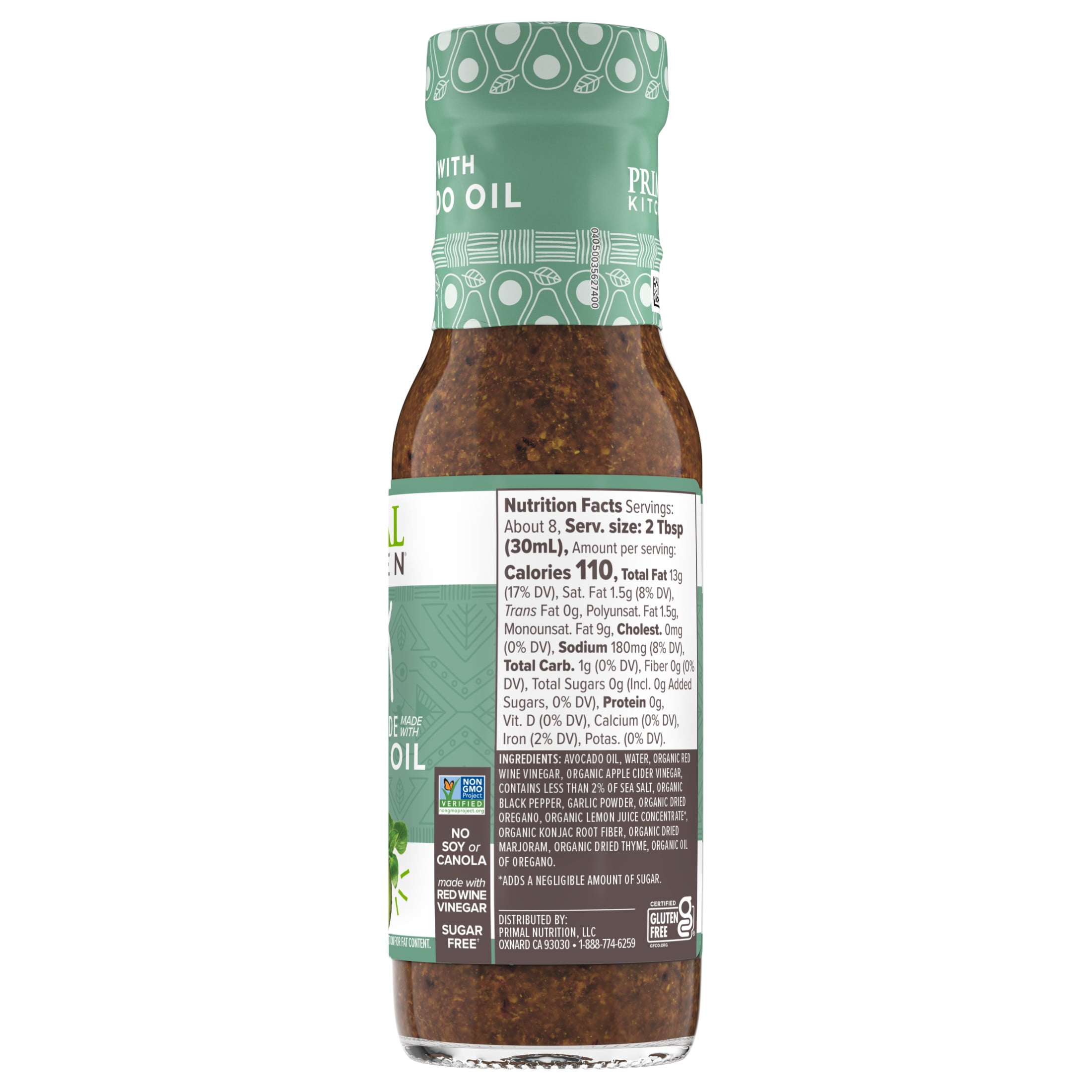 Primal Kitchen Greek Vinaigrette & Marinade 8 fl oz